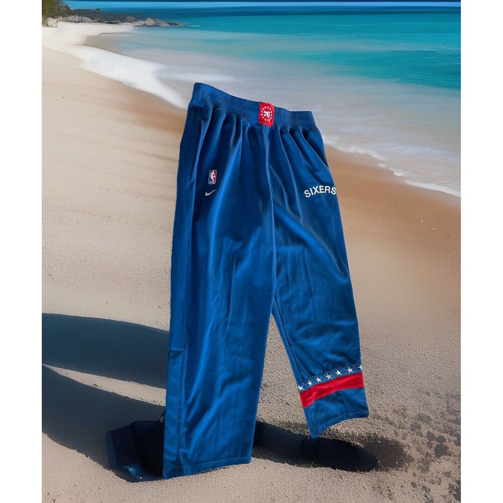 Team Nike Sports Philadelphia Sixers NBA Basketball Warm-up Pant Embroidered XL